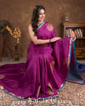 Purple Pure Kanchipuram Silk Handloom Saree