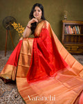 Red Pure Kanchipuram Silk Handloom Saree