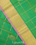 Light Jade Green Pure Kanchipuram Silk Handloom Saree