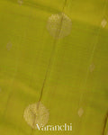 Parrot Green Pure Kanchipuram Silk Handloom Saree
