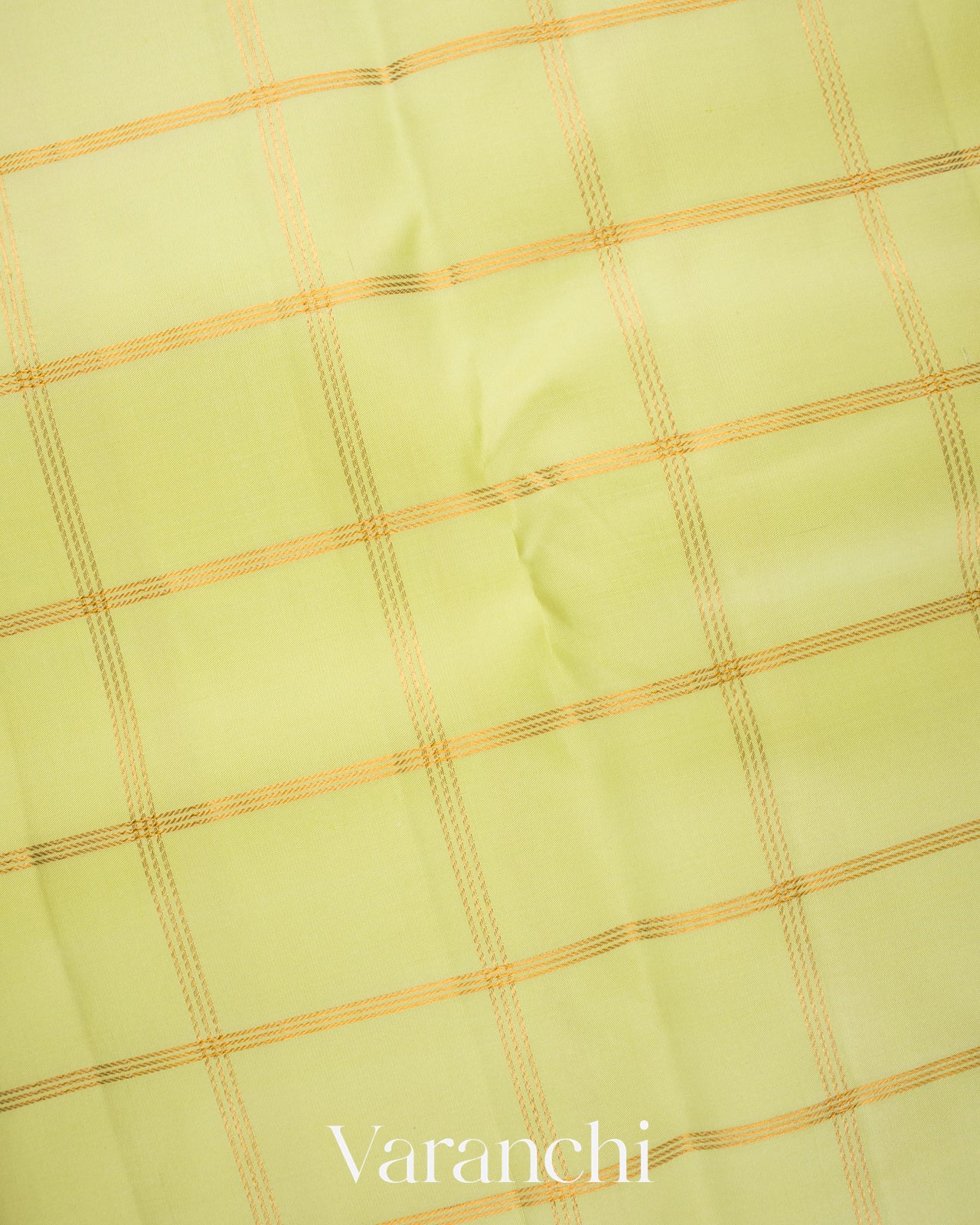 Pastel Pistachio Green Pure Kanchipuram Silk Handloom Saree