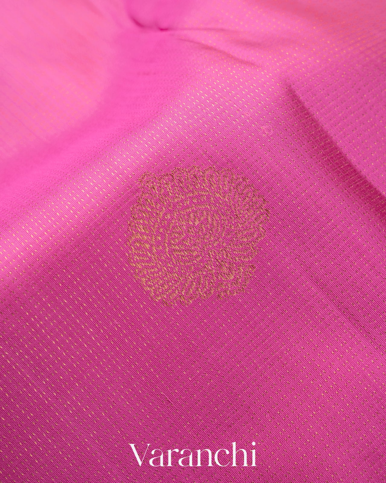 Mauve Pink Vaira Oosi Pure Kanchipuram Silk Handloom Saree