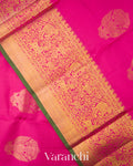 Rani Pink Pure Kanchipuram Silk Handloom Saree