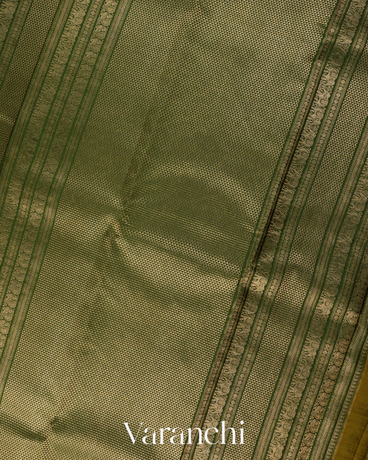 Light Orange Heavy Brocade Pure Korvai Kanchipuram Silk Saree