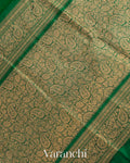 Dark Green Pure Katan Silk Handloom Saree