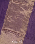 Purple Pure Katan Silk Saree