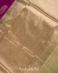Purple Pure Katan Silk Handloom Saree