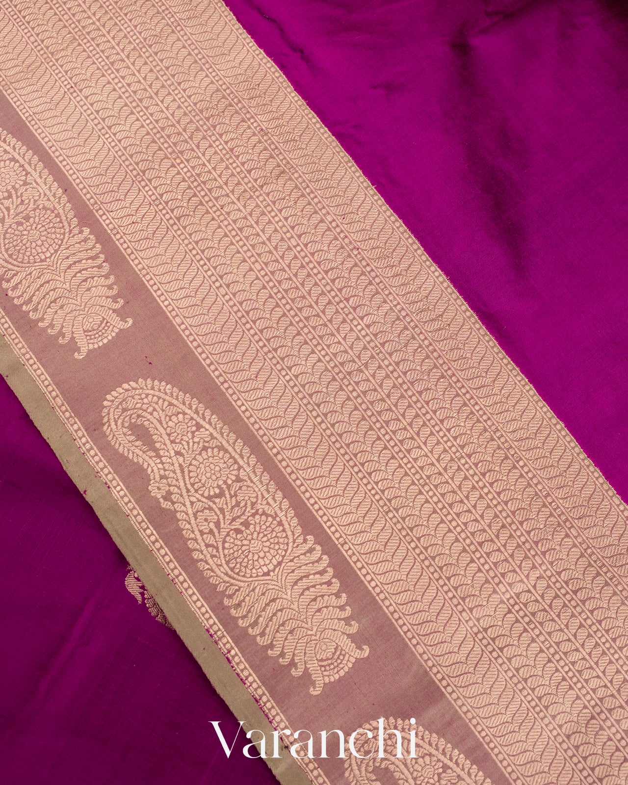 Purple Pure Katan Silk Handloom Saree