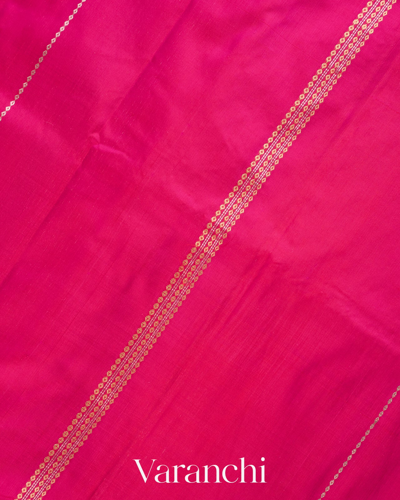 Rani Pink Pure Katan Silk Handloom Saree