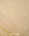 Cream Jamdani Pure Kora Cotton Handloom Saree