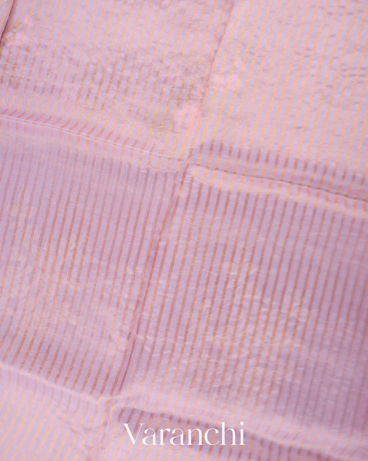 Lilac Floral Applique and Embroidered Pure Kora Silk Saree