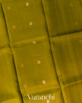 Mehandi Green Pure Kora Silk Handloom Saree