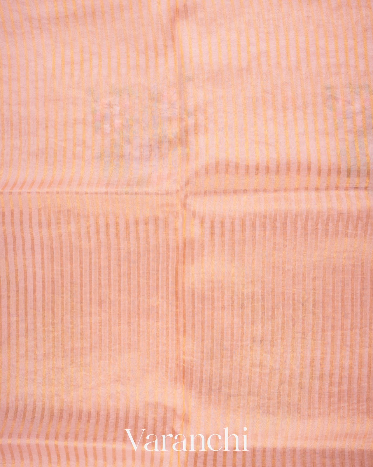 Baby Pink Floral Applique and Embroidered Pure Kora Silk Saree
