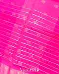 Rani Pink Tissue Pure Kora Silk Saree