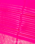 Rani Pink Tissue Pure Kora Silk Saree