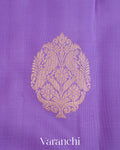 Lilac Pure Kanchipuram Silk Handloom Saree