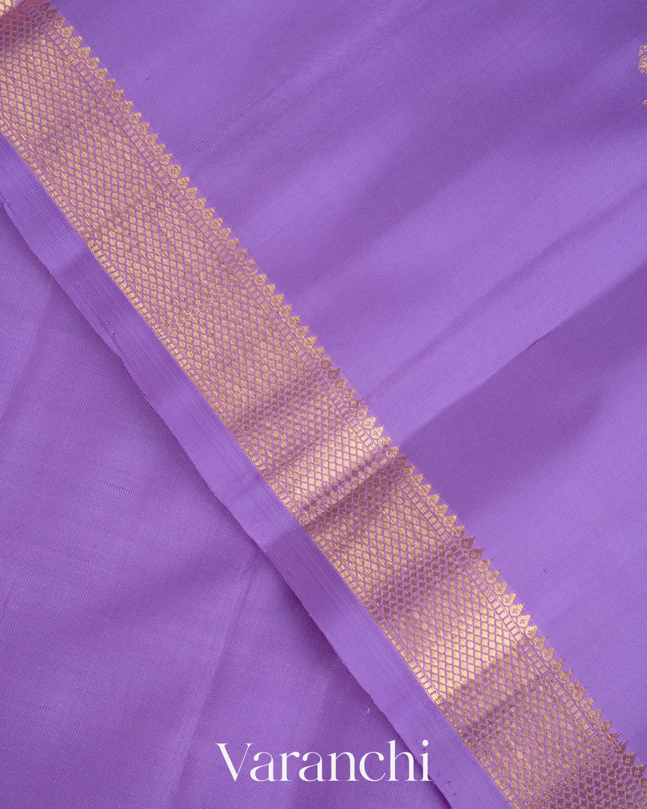 Lilac Pure Kanchipuram Silk Handloom Saree