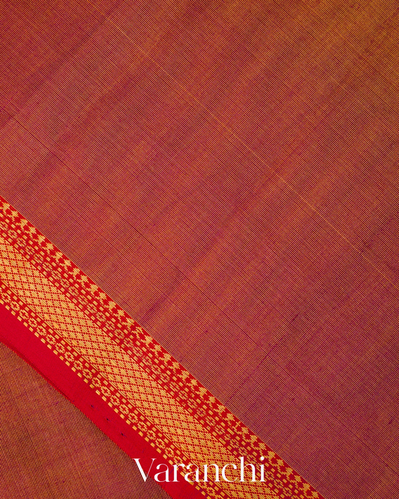 Dusty Rose Pure Maheshwari Silk Cotton Handloom Saree