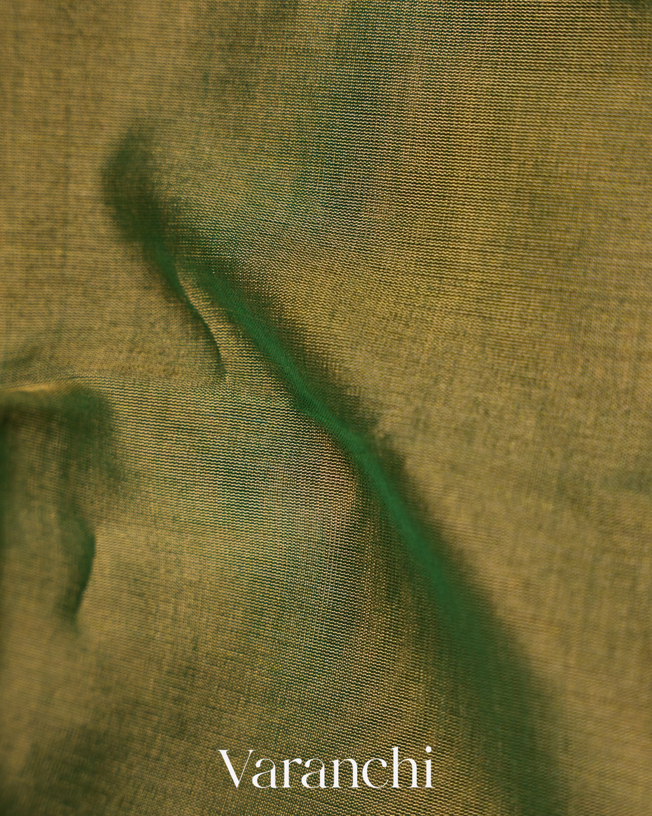 Moss Green Pure Maheshwari Silk Cotton Handloom Saree