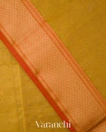 Golden Yellow Pure Maheshwari Silk Cotton Handloom Saree