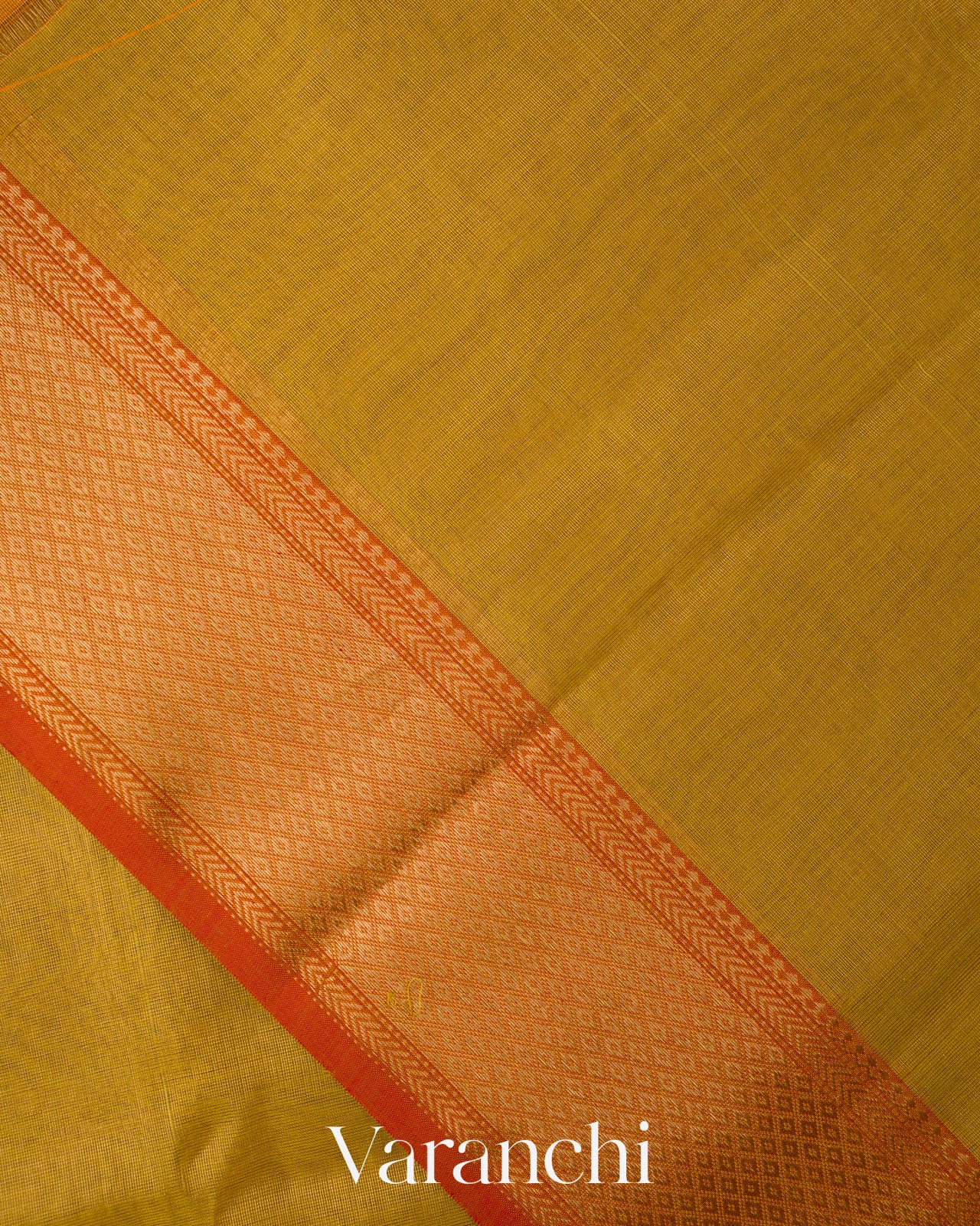 Golden Yellow Pure Maheshwari Silk Cotton Handloom Saree
