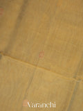 Light Pista Green Pure Maheswari Silk Cotton Tissue Handloom Saree