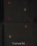 Black Floral Jamdani Pure Muslin Handloom Saree
