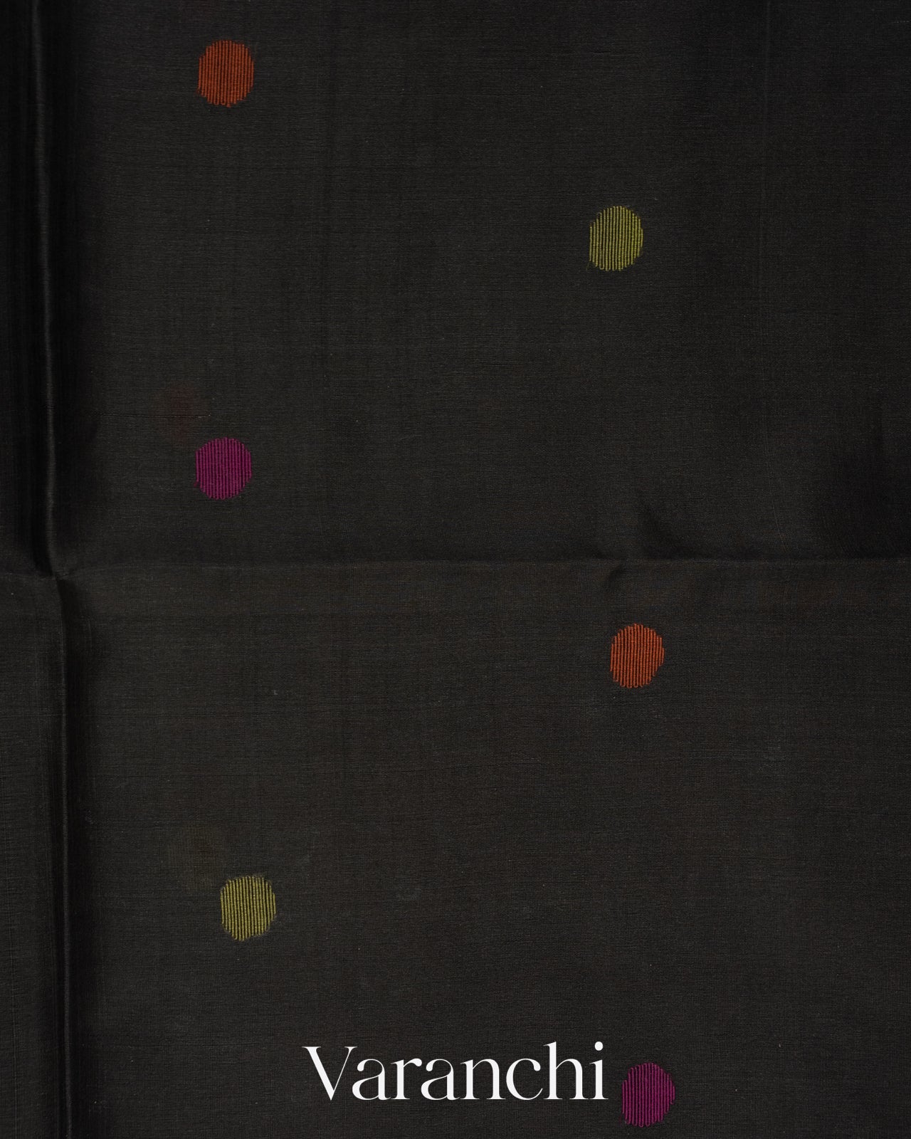 Black Floral Jamdani Pure Muslin Handloom Saree