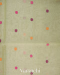 Pale Green Floral Jamdani Pure Muslin Saree
