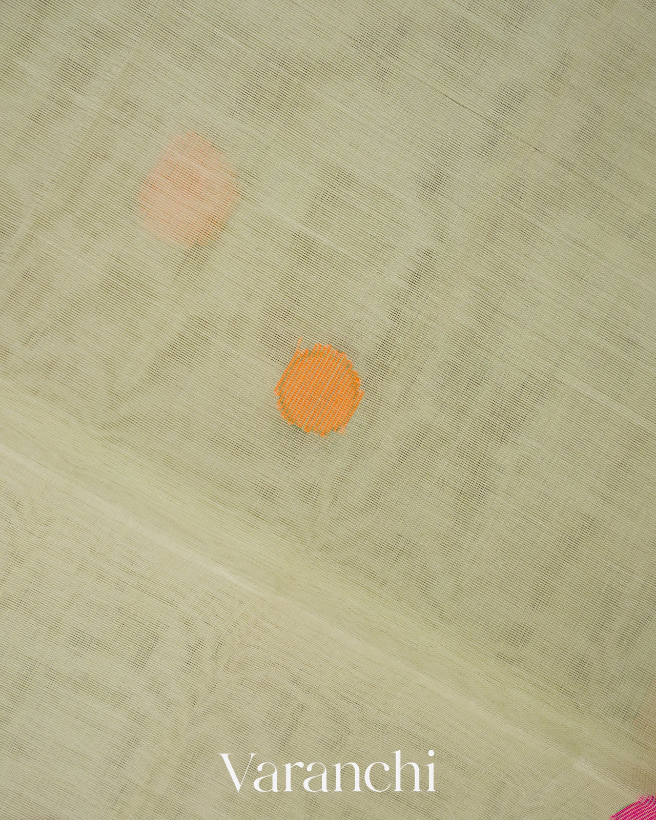 Pale Green Floral Jamdani Pure Muslin Saree