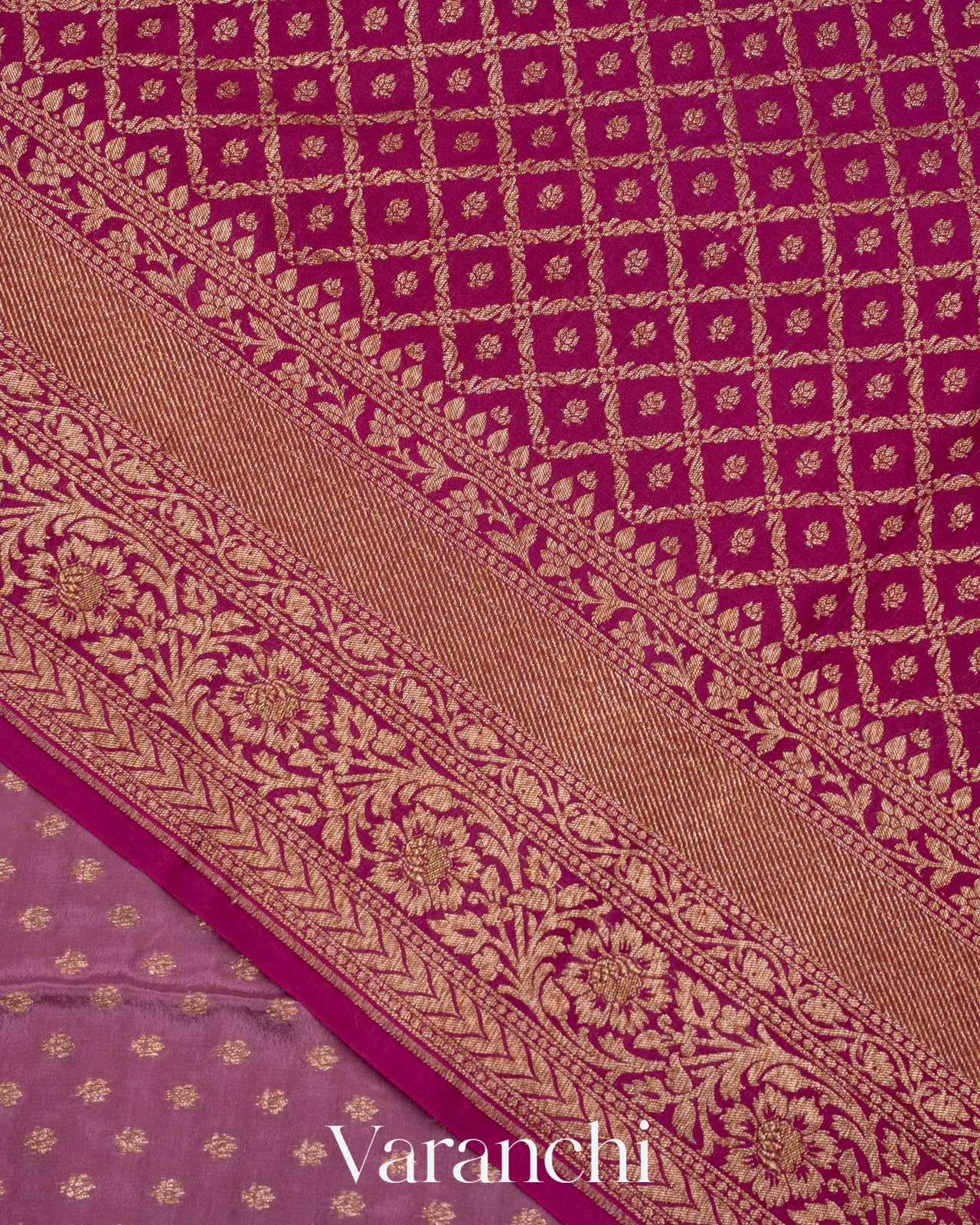 Dusty Pink Pure Crepe Silk Handloom Saree