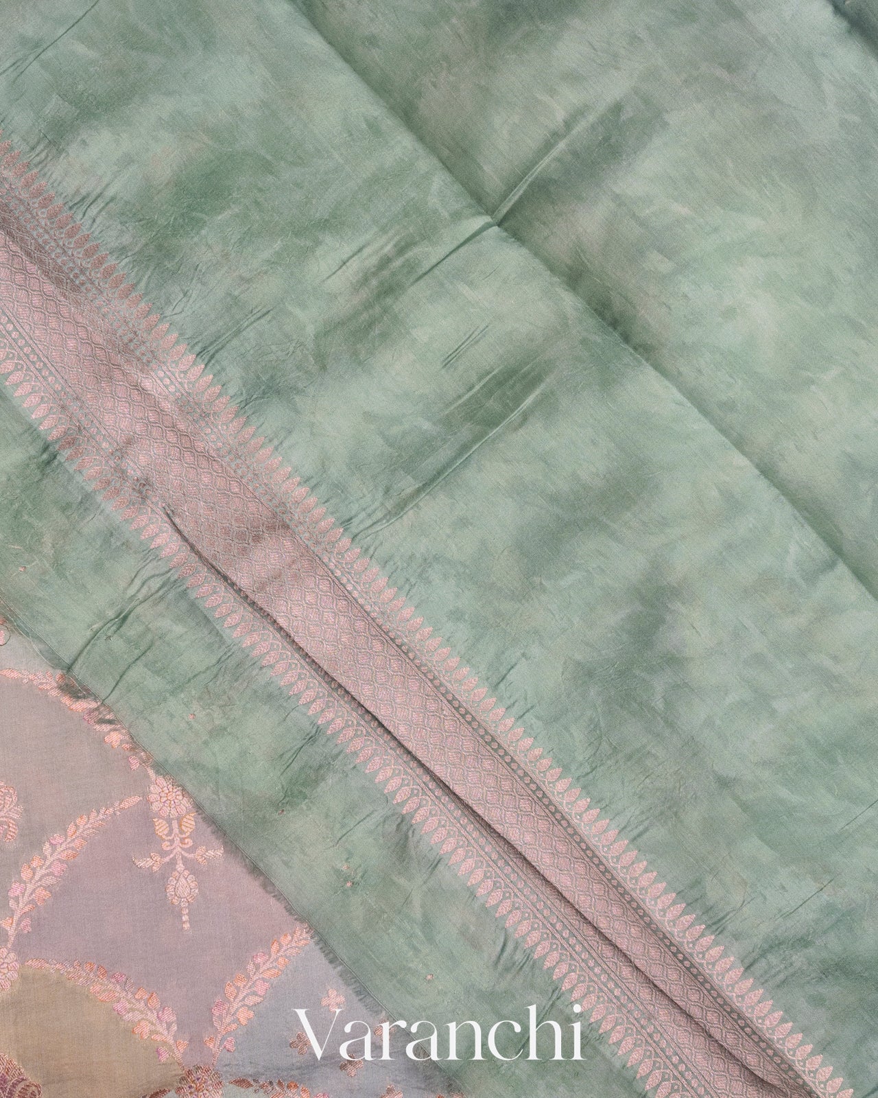 Shades of Pastel Pure Chiniya Silk Saree