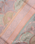 Shades of Pastel Pure Chiniya Silk Saree