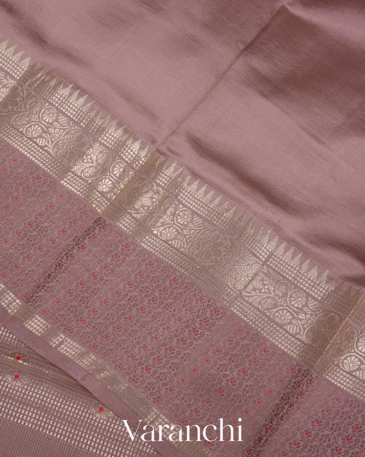 Deep Dusty Pink Pure Mango Silk Saree