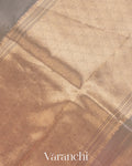 Dusty Peach Kora Silk Ombre-Dyed Handloom Saree