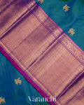 Peacock Green Pure Kanchipuram Silk Handloom Saree