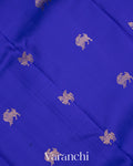 Royal Blue Pure Kanchipuram Silk Handloom Saree