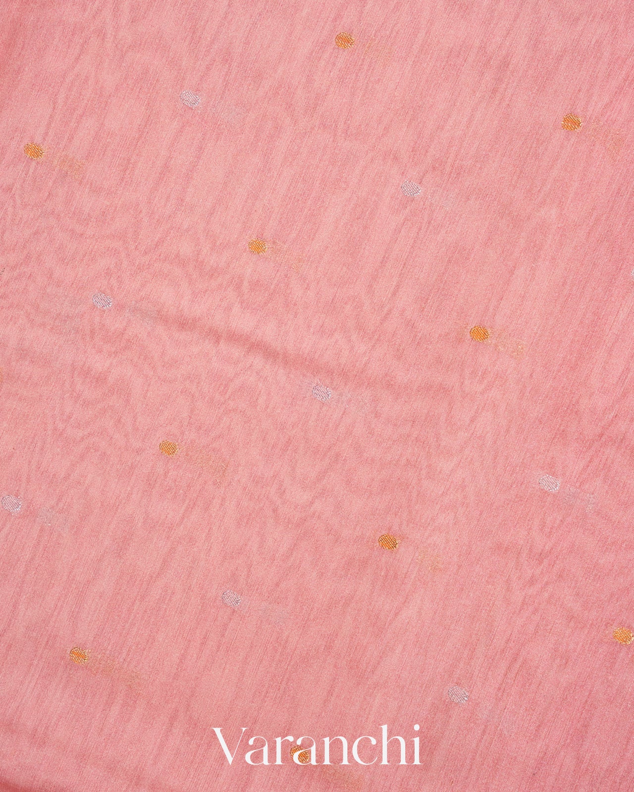 Pastel Pink Pichwai Printed Pure Moonga Silk Saree