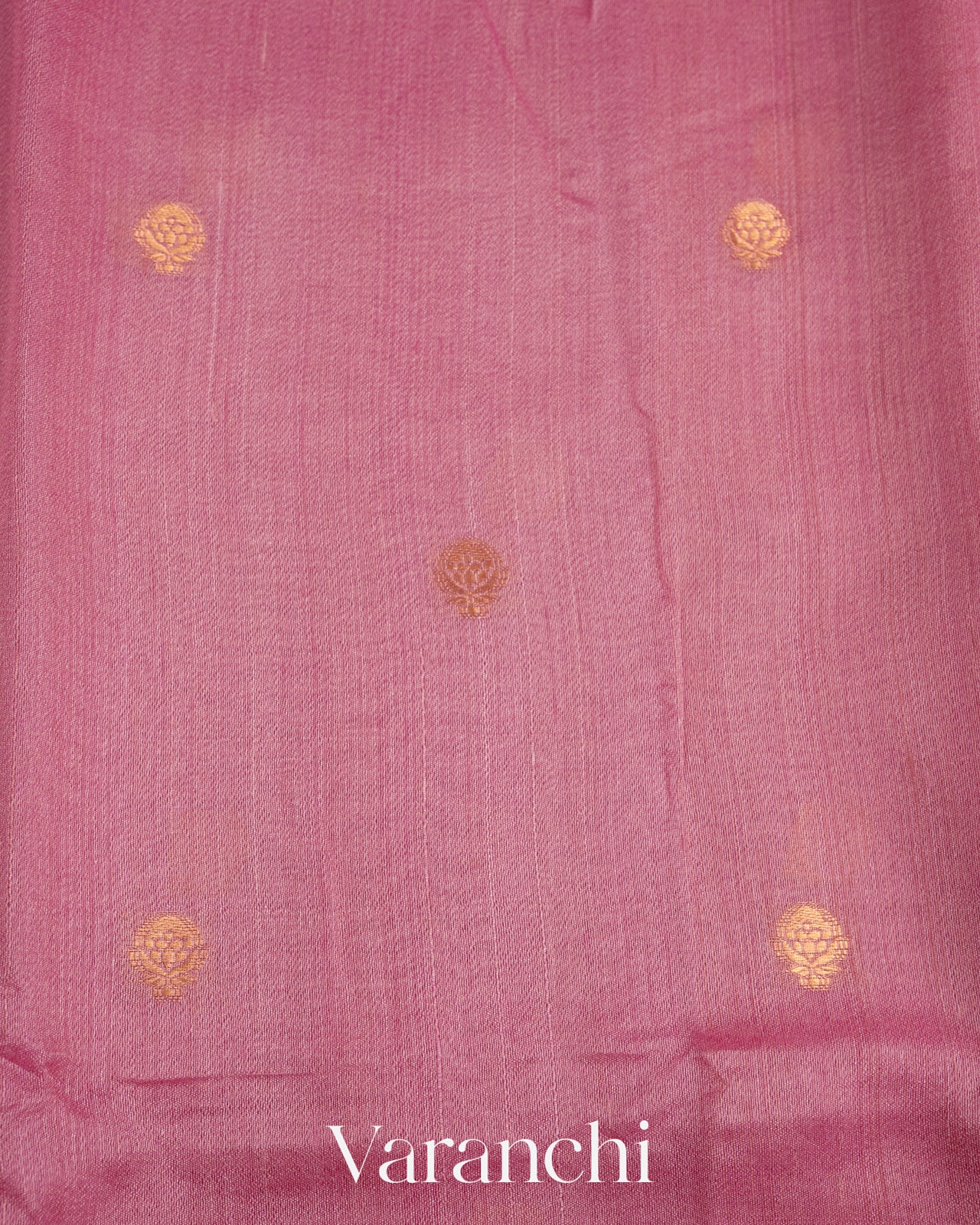 Baby Pink Pure Tussar Silk Saree