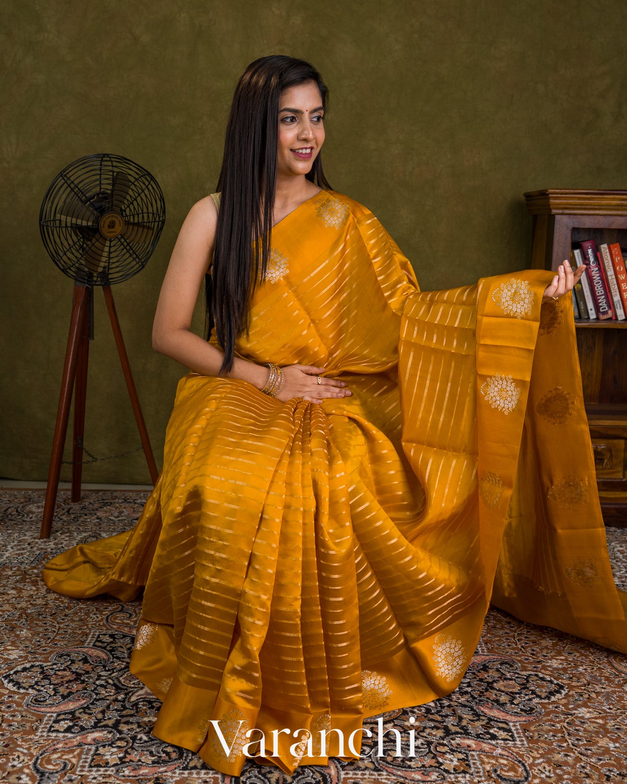 Haldi Yellow Pure Poona Silk Handloom Saree