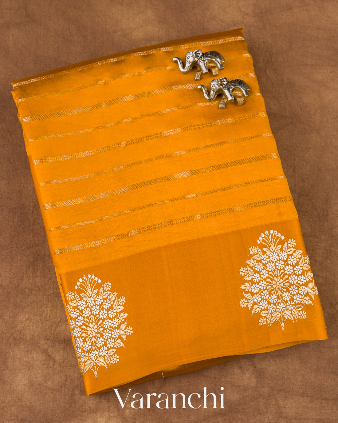 Haldi Yellow Pure Poona Silk Handloom Saree