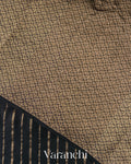Jet Black Pure Poona Silk Handloom Saree
