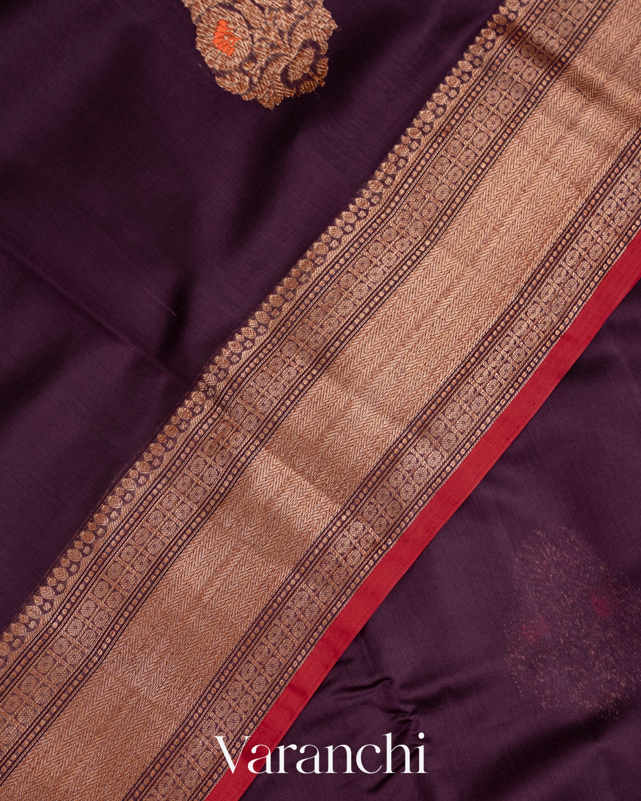 Deep Purple Pure Chanderi Silk Cotton Handloom Saree