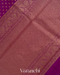 Purple Pure Chiniya Silk Saree