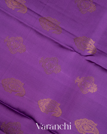 Deep Lilac Pure Kanchipuram Silk Saree