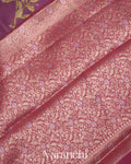 Purple Pure Moonga Silk Saree