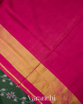 Dark Green Pure Rajkot Patola Silk Handloom Saree