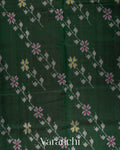 Dark Green Pure Rajkot Patola Silk Handloom Saree