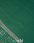 Bottle Green Pure Rajkot Patola Silk Handloom Saree