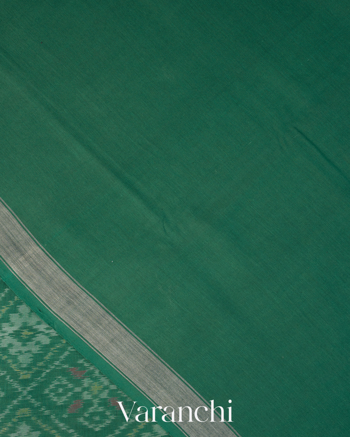 Bottle Green Pure Rajkot Patola Silk Handloom Saree